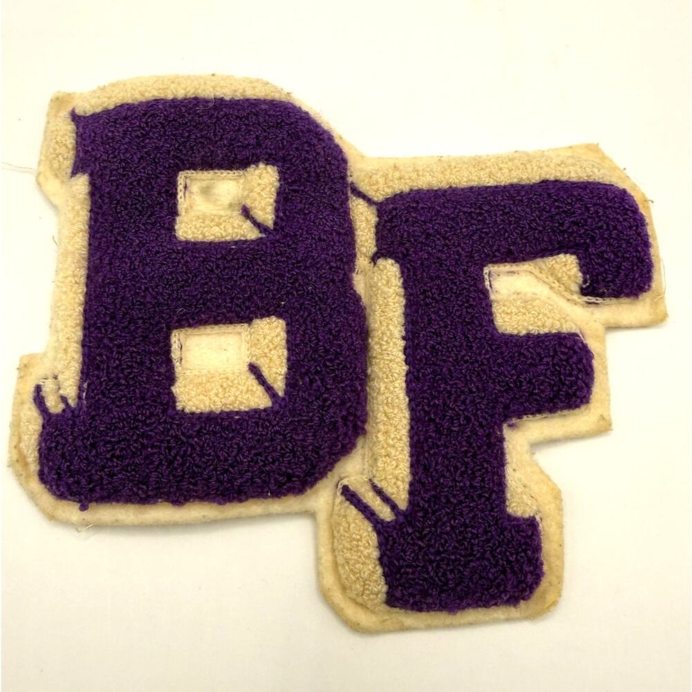 Vintage Chenille Letterman Jacket Patch BF